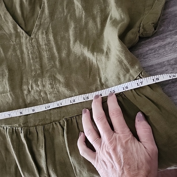 Universal Thread Linen Blend Vneck Dress Sz Xs - Picture 6 of 8